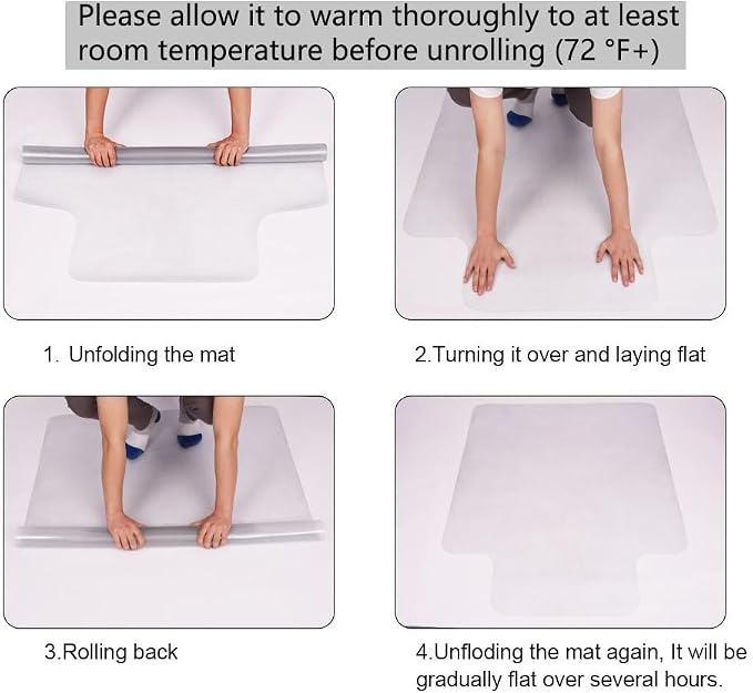 AiBOB 2 Pack 36"x48" Chair Mat for Hardwood Floors, No Curling, Protects Wood - Image 7