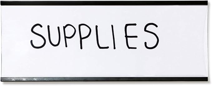 SmartSign Magnetic 'C' Channel Label Holders | 2.5" x 6" Pack of 10 - Image 5