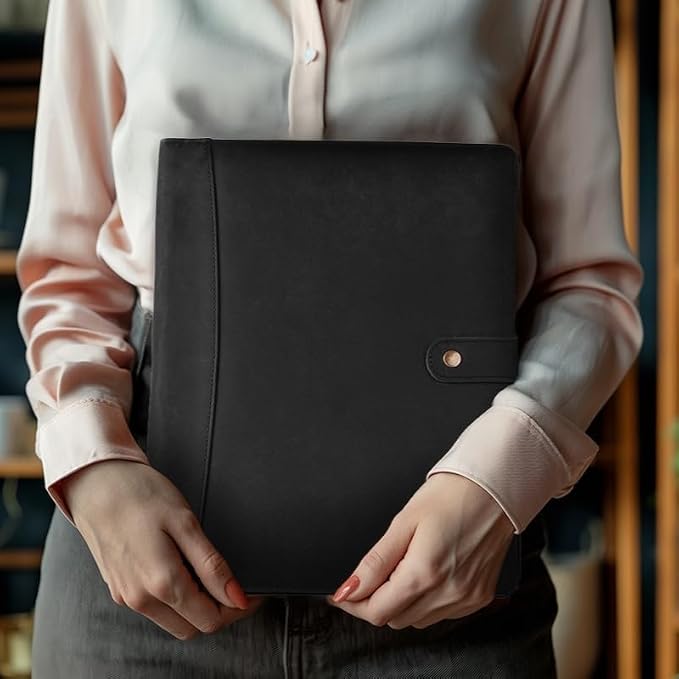 Leather Village Leather Portfolio Organizer - Image 5