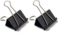Coideal Black Binder Clips Medium, 1.25 Inch Black Metal Paper Clips 24 Pcs by Coideal