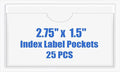 Origin-Joy 25 PCS Self-Adhesive Index Label Pockets by Origin-Joy