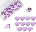 28pcs Decorative Cute Push Pins Heart Purple Thumbtacks Thumb Tacks Pushpins by Aoxsie
