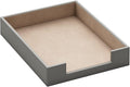 Leather Letter Tray, THIPOTEN Elegant Desk Organizer by THIPOTEN