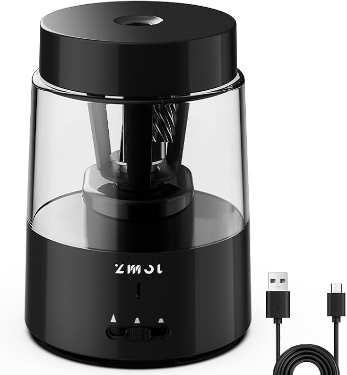 ZMOL Electric Pencil Sharpener, Automatic Pencil Sharpeners Students, Battery by ZMOL