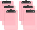 6 Pack Colorful Small Clipboard, A5 Mini Clip Board | Black Clip, 9 x 6" by ORGANIZEEASYWORKSTEADY