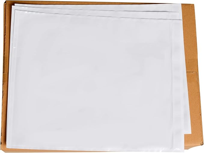 500 PCS 9.5"x 12" Clear Self-Adhesive Packing List Envelopes by INSAFEPACK