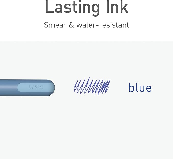 Pentonic Ballpoint Pens, Frosted Pale Blue Barrel - Image 4