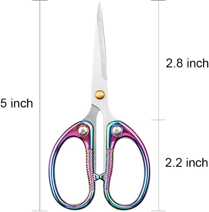5" All Stainless Steel Office Scissors, Ultra Sharp Blade Shears, Sturdy Sharp - Image 2