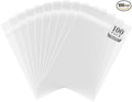 Golden State Art 100 Pack 5x7 Inches Clear Cellophane Cello Bags, Thick by GoldenStateArt