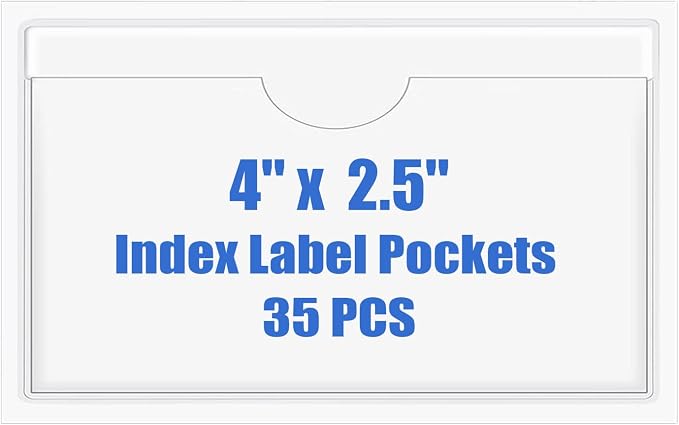 Origin-Joy 35 PCS Self Adhesive Index Card Pockets by Origin-Joy