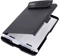 Clipboard with Storage and Calculator, 9.84x14.37in File Folder Plastics by Unknown
