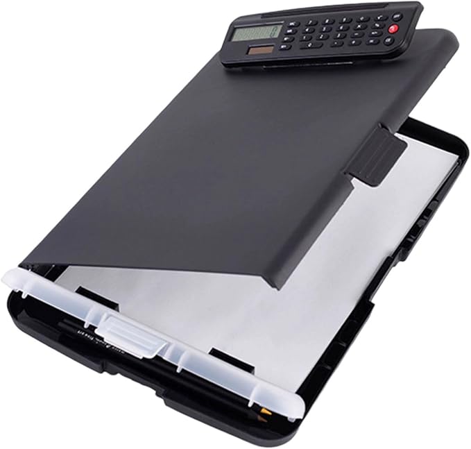 Clipboard with File Case and Calculator Portable Document Organiser Water - Image 6