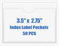 Origin-Joy 50 PCS Self-Adhesive Index Label Pockets by Origin-Joy