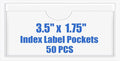 Origin-Joy 50 PCS Self-Adhesive Index Label Pockets by Origin-Joy