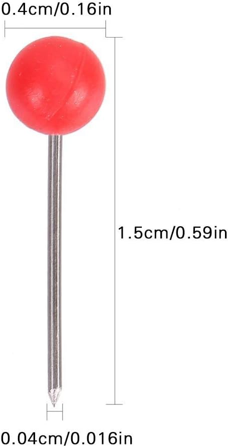 CCINEE 500 Pack Map Push Pins，1/8 Inch Multi-Color Map Tacks - Image 5