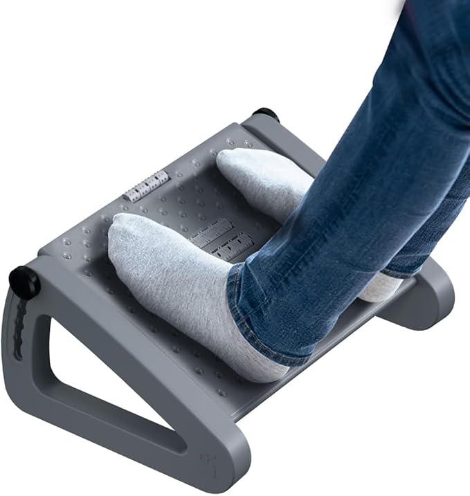 Foot Rest for Under Desk at Work by ZLMHYYM