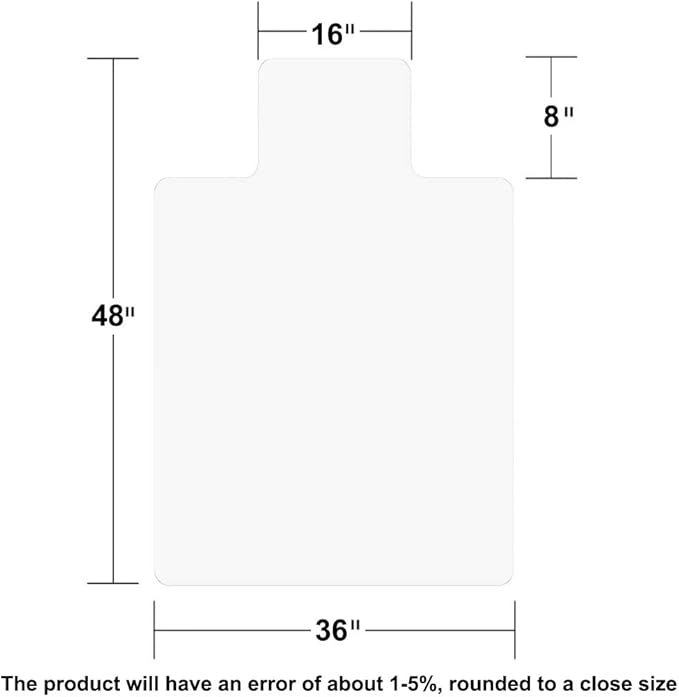 Office Chair Mat for Hardwood Floor, Heavy Duty Vinyl Floor Protector Mat for - Image 8