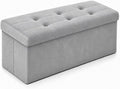 ALASDO 30 Inch Folding Storage Ottoman Bench by ALASDO