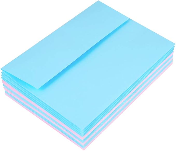 100 Pack A7 Baby Blue Invitation 5x7 Envelopes - Image 5