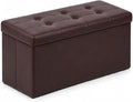 ALASDO 30 Inch Folding Storage Ottoman Bench by ALASDO