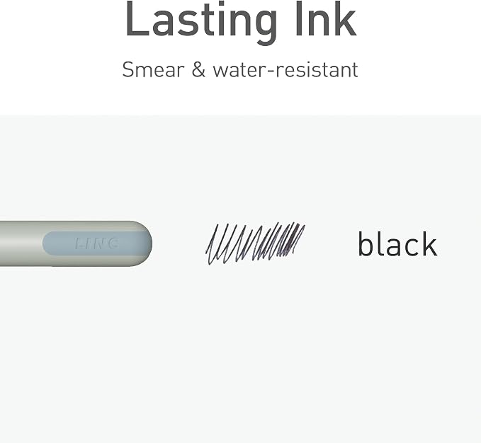 Pentonic Ballpoint Pens, Frosted Pale Gray Barrel - Image 4