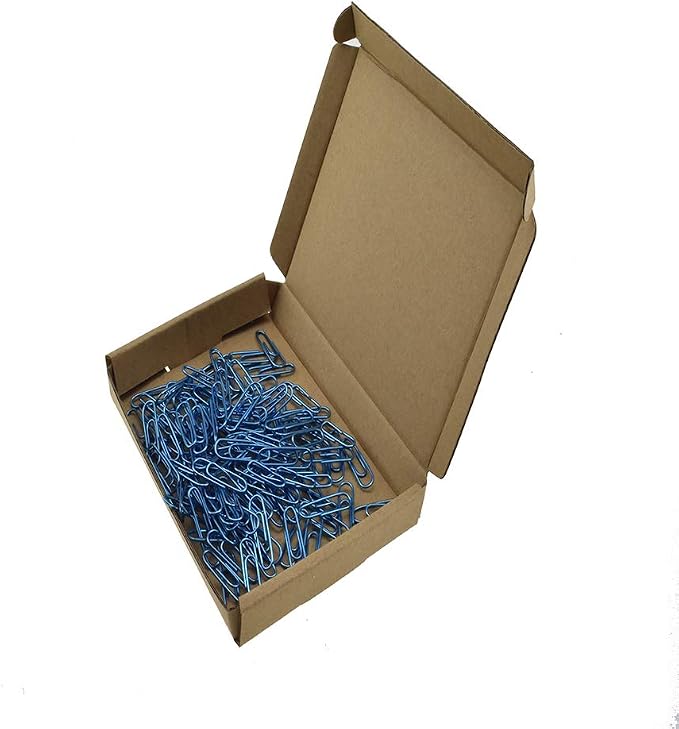HAHIYO Paper Clips Large 1.3 inches Length Blue Paperclips Vinyl Coated Prevent - Image 8
