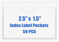 Origin-Joy 50 PCS Self-Adhesive Index Label Pockets by Origin-Joy