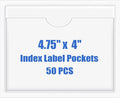 Origin-Joy 50 PCS Self-Adhesive Index Label Pockets by Origin-Joy
