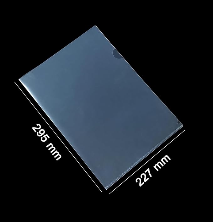 200 Pack Plastic Clear Transparent Document File Folder Sleeves Holder Fit - Image 2