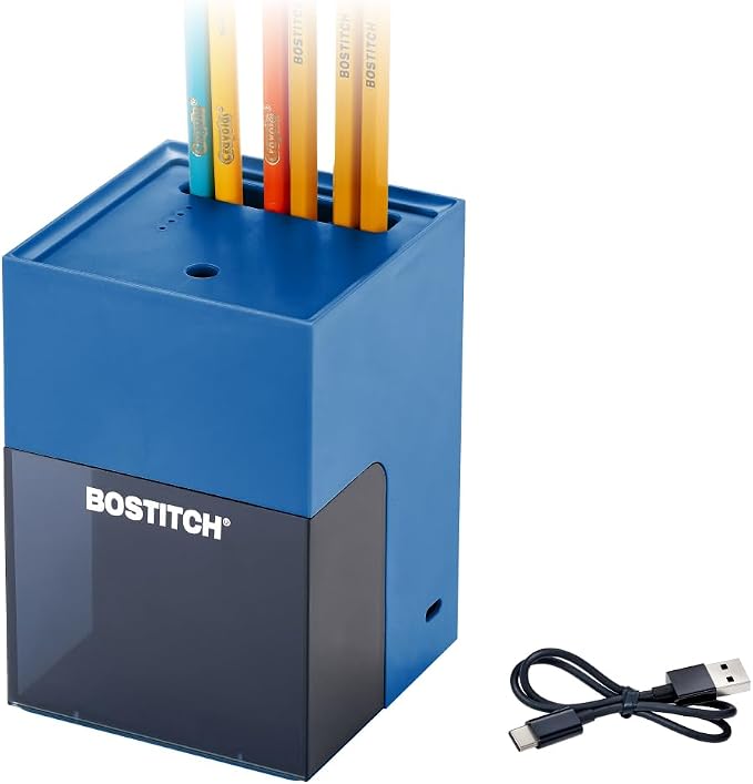 Bostitch Konnect Rechargeable Pencil Sharpener, Auto-Stop Helical Cutter by BostitchOfficeProducts