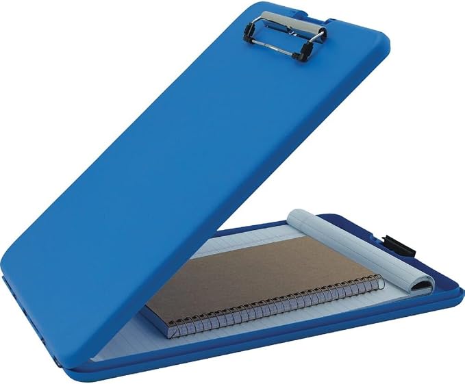 Saunders Blue SlimMate Plastic Storage Clipboard – Light Weight, Polypropylene - Image 3