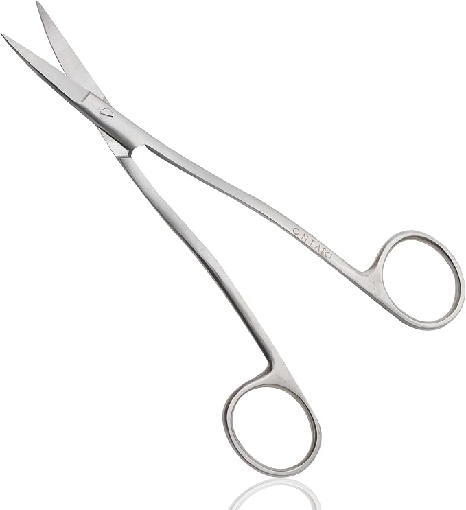 Ontaki Dual Bent Machine Embroidery Scissors by Ontaki