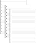 Letter Size Discbound Refill Paper, 11 Disc Paper Refill by Yaridar