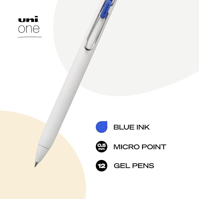 uniball one Retractable Gel Pens, Micro Point - Image 2