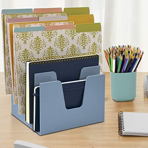 Acrimet 5 Section Incline File Sorter Organizer, Desktop Mail Holder, - Image 5