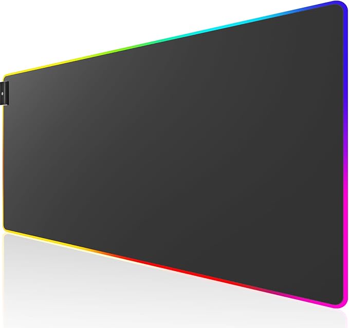 KTRIO RGB Large Gaming Mouse Pad, 31.5 x 15.7 in, RGB Black, XXL | Smooth by KTRIO