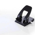 Two Hole Punch | 30 Sheet Capacity, Adjustable Guide, Heavy-Duty Metal Puncher by DKUWBJAS