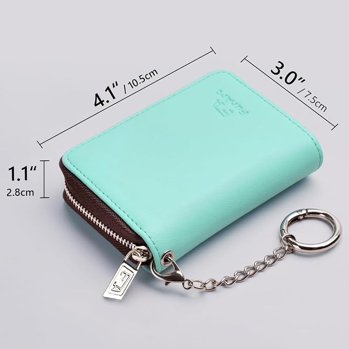 FurArt Zipper Wallet Women, RFID Blocking Credit Card Wallet, Business Card - Image 6