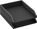 Leather Letter Tray, Thipoten Stackable Desk Organizer Holder by THIPOTEN