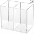 NIUBEE Acrylic Pen Holder 2 Compartments by NIUBEE