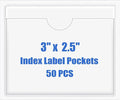 Origin-Joy 50 PCS Self-Adhesive Index Label Pockets by Origin-Joy