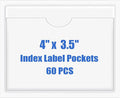 Origin-Joy 60 PCS Self Adhesive Index Card Pockets by Origin-Joy