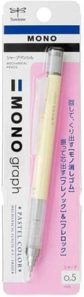Tombow Mechanical Pencil, Monograph Pastel Color 0.5mm, Cream Yellow by Tombow