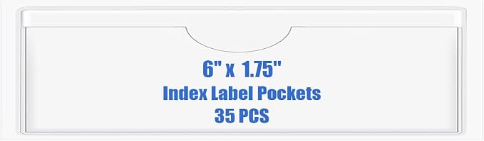 Origin-Joy 35 PCS Self Adhesive Index Card Pockets by Origin-Joy