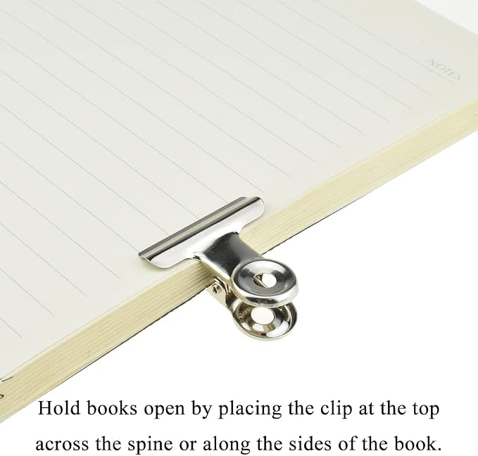 HAHIYO 1.25inch Silver Bulldog Clips Metal File Hinge Binder Clips Clamps Save - Image 5