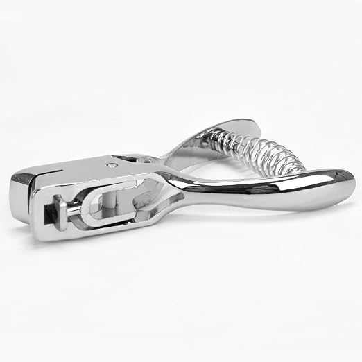 Heavy Duty Handheld Hole Punch for ID Cards, Zinc Alloy Construction, Sharp - Image 7