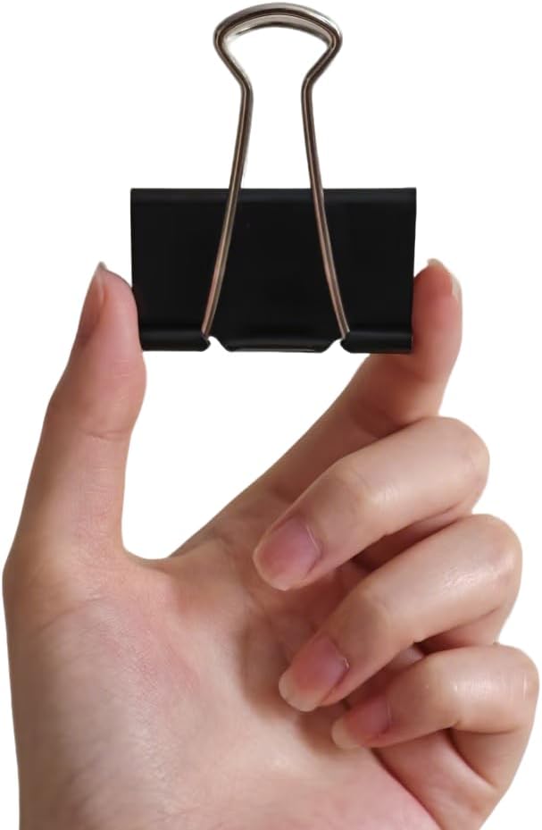 Amazon Basics Sturdy Binder Clips, Office Supplies, Large 2 in, Document - Image 3