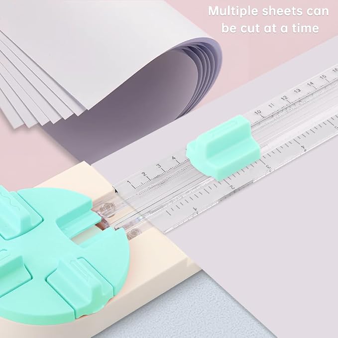 A5 Paper Cutter, 4 in 1 Paper Trimmer Photo Cutter, Scrapbook Papers Craft - Image 8