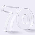 Ledido 10’’ Acrylic Number Charcuterie Board Box, Reusable Fillable Serving Tray by Ledido