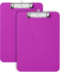 Mr. Pen- Plastic Clipboard, 12.5" x 9", 2 Pack | Plush Purple Clipboard Plastic by MrPen